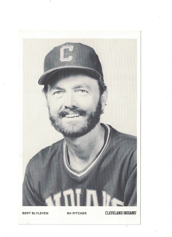 Bert Blyleven Cleveland Indians 3 1/2 x 5 1/2 Team Issue Photo Poster painting