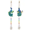 2pcs DIY Special Shaped Crystal Peafowl Suncatcher Diamond Painting Kit