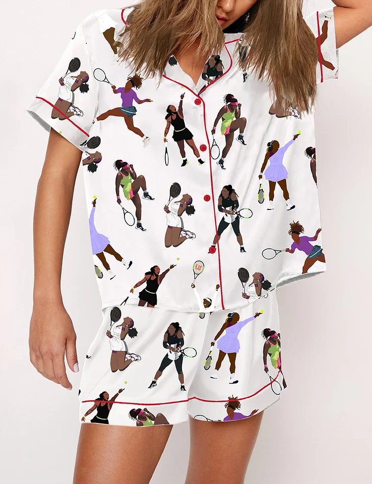 Women's Serena Williams Tennis Super Bowl Pajama Set