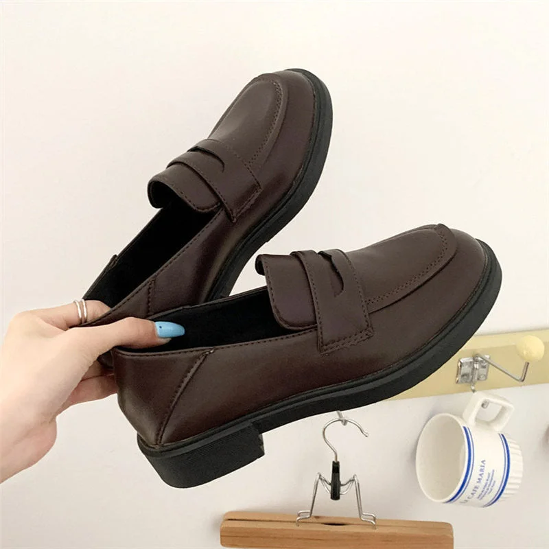 Mary Jane Shoes Girls Japanese School Jk Uniform Accessories Lolita Shoes College Gothic High Quality loafers for women 2022