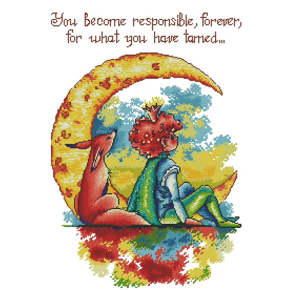 

Little Prince - 14CT Counted Cross Stitch - 46*56CM, 501 Original