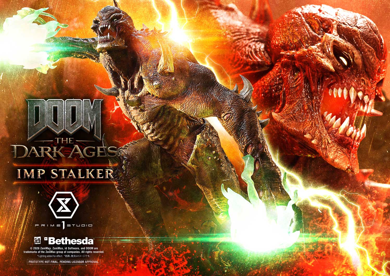 Prime 1 Studio - Ultimate Premium Masterline DOOM: The Dark Ages Imp Stalker UPMDOOM-02 UPMDOOM-02S-