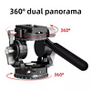 Dual Panoramic 2D Gimbal Multifunctional Micro SLR Camera Mobile Phone Camera Professional Photography Outdoor Panoramic Handle Gimbal