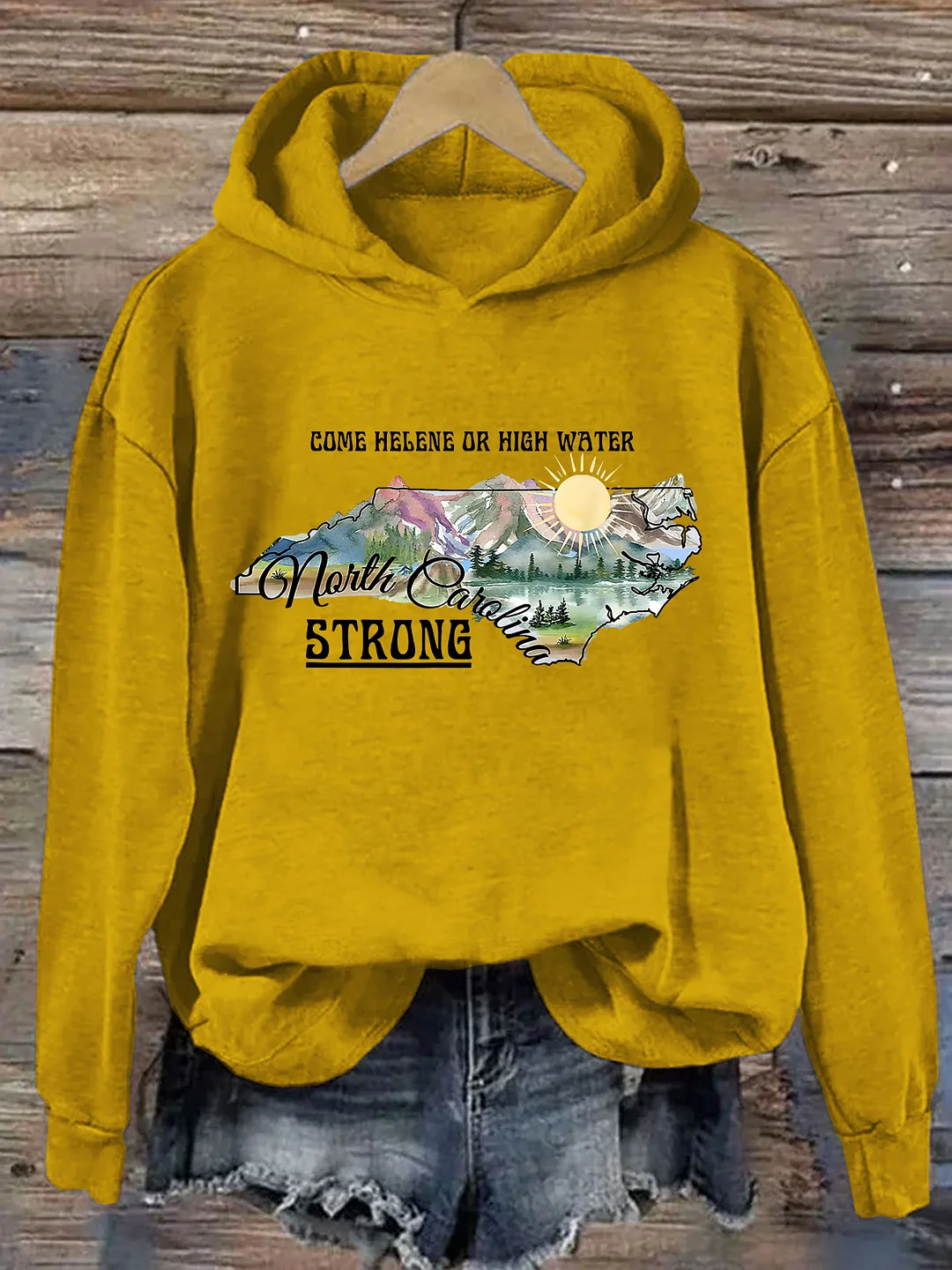 Come Helene Or High Water North Carolina Strong Hoodie