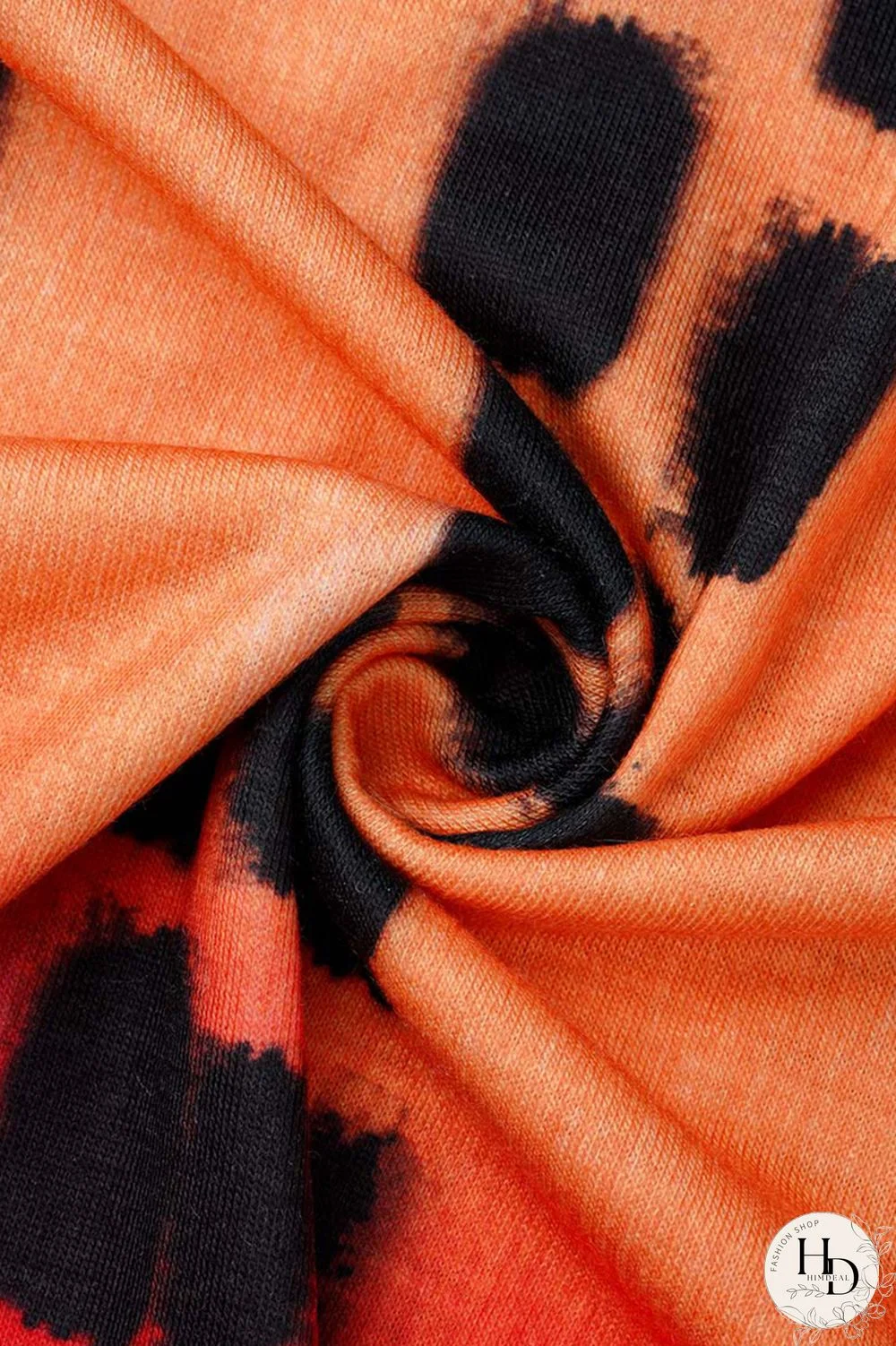 Yellow Fashion Casual Tie Dye Asymmetrical O Neck Plus Size Two Pieces