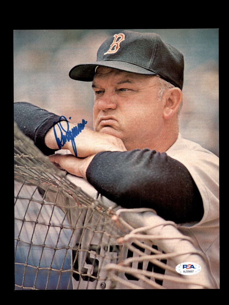 Don Zimmer PSA DNA Coa Signed Vintage 8x10 Photo Poster painting Red Sox Autograph