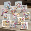 12Pcs Birthday Bear Animal DIY Diamond Painting Greeting Cards for Adults Gifts