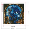 (40*40cm)Dragon - Round Partial AB Drill Diamond Painting