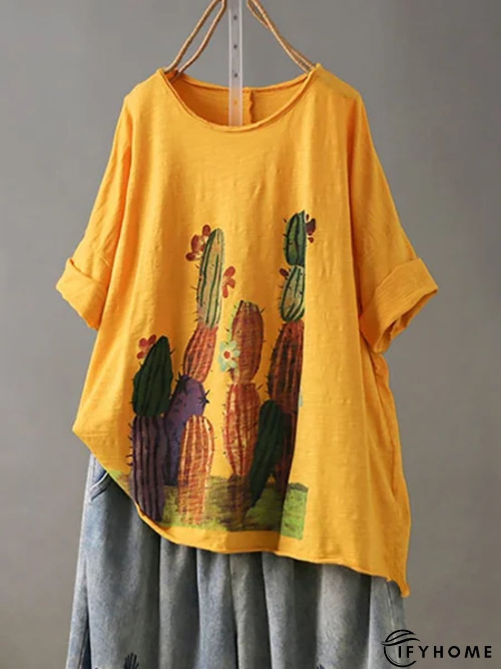 Casual Short Sleeve Round Neck Tops | IFYHOME
