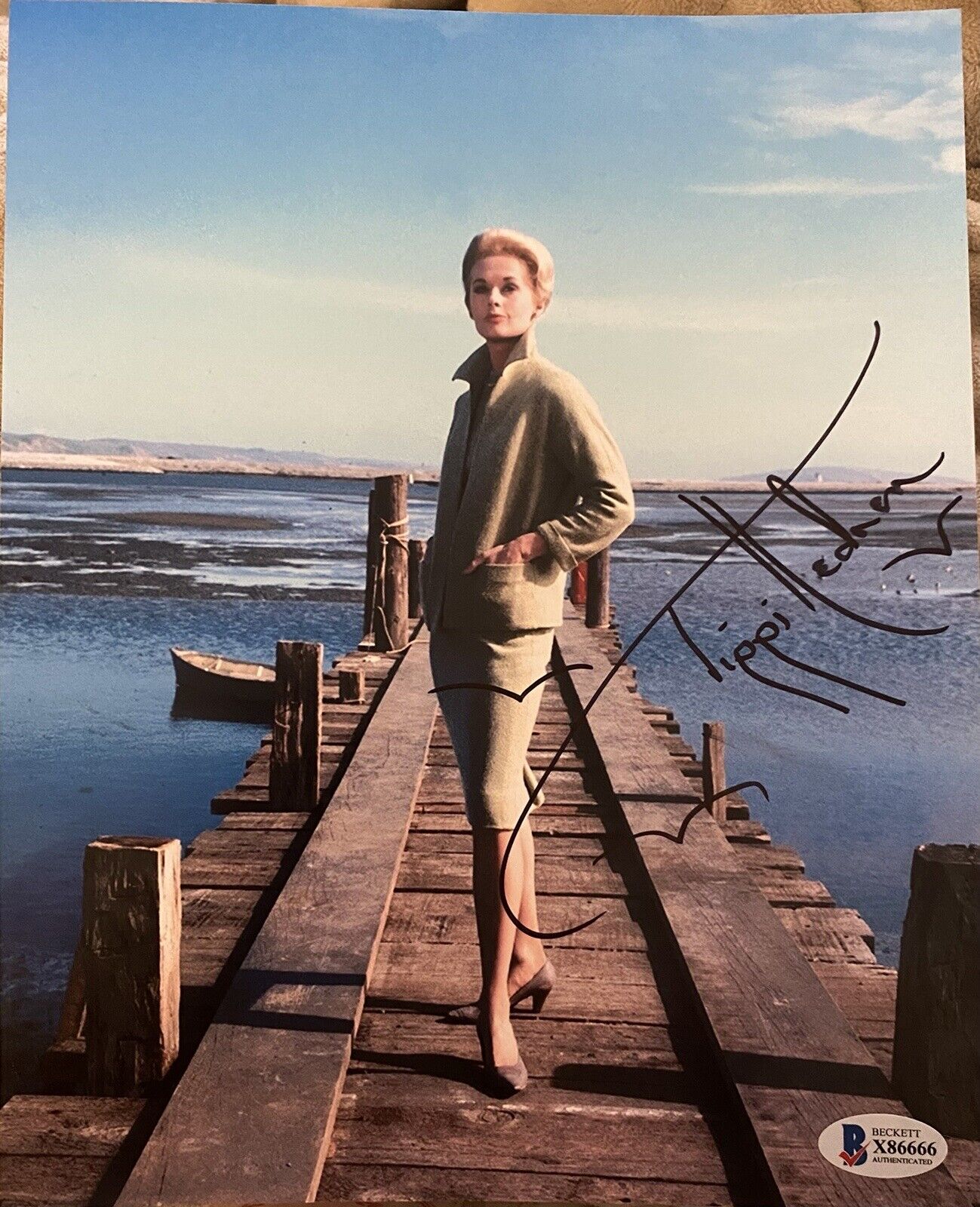 Tippi Hedren The Birds Signed Autographed 8x10 Photo Poster painting Beckett Authenticated