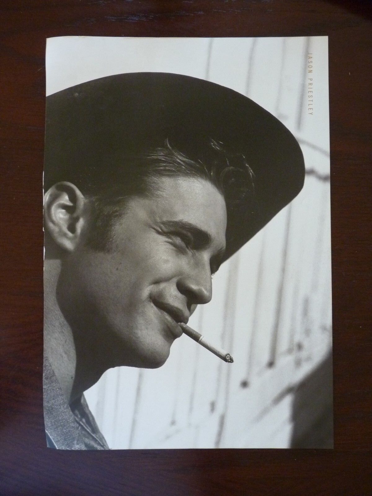Jason Priestly Mel Gibson Double Side Coffee Table Book Photo Poster painting Page 9x13