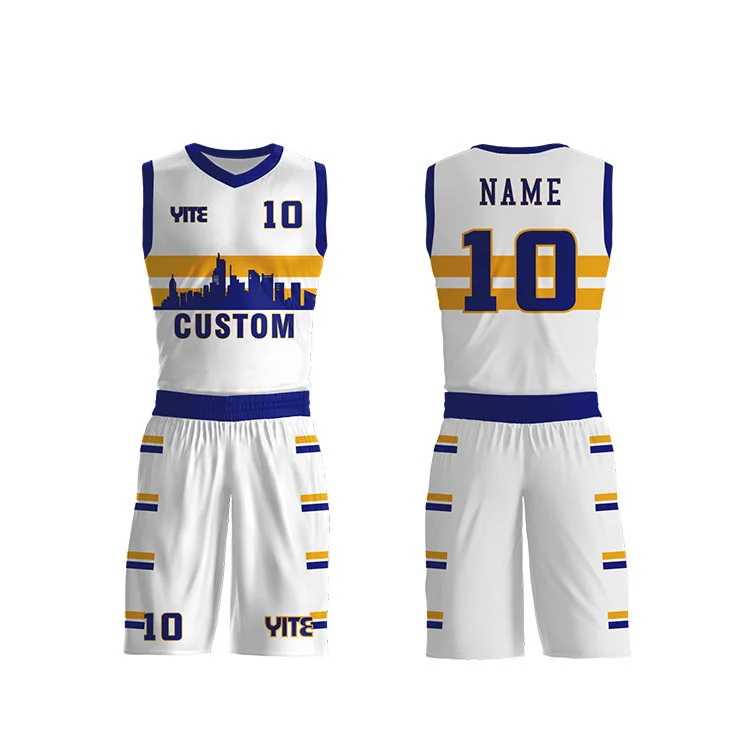 basketball jersey white and blue 