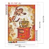 Diamond Painting -DIY Round Drill Girl with Coffee Bean