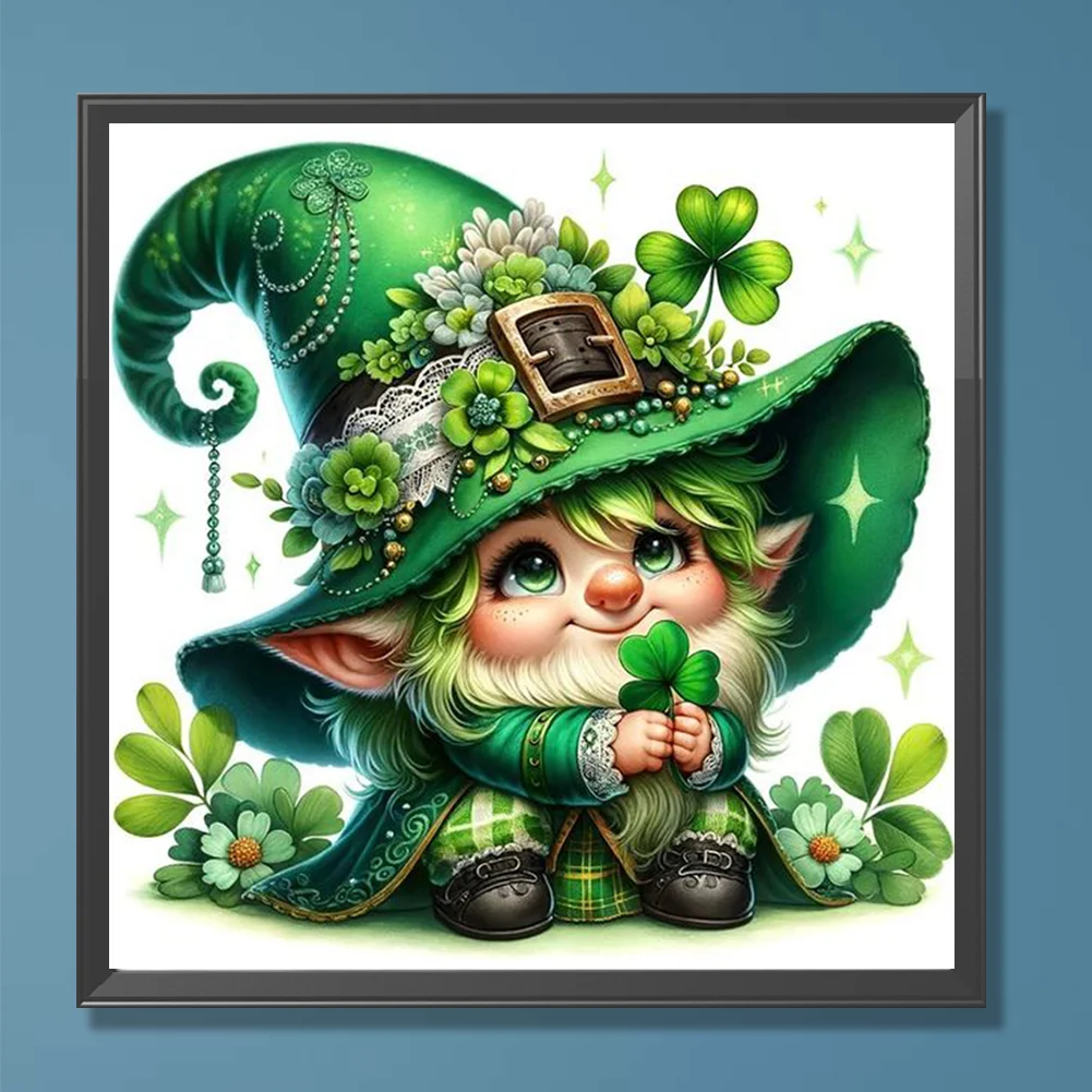 Diamond Painting - Full Round Drill - Lucky Gnome(Canvas|30*30cm)