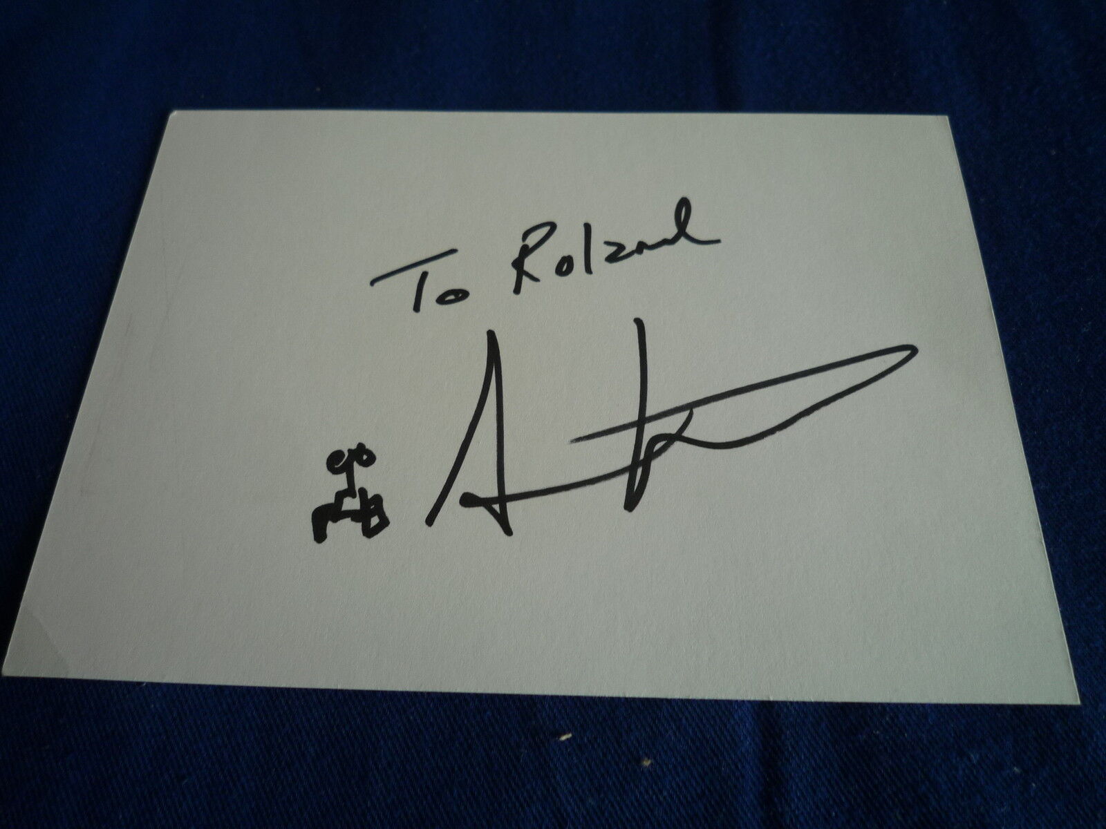 ANDREW STANTON signed autograph In Person + hand drawn SKETCH Nemo Pixar