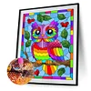 Diamond Painting -DIY Round Drill Rainbow Owl