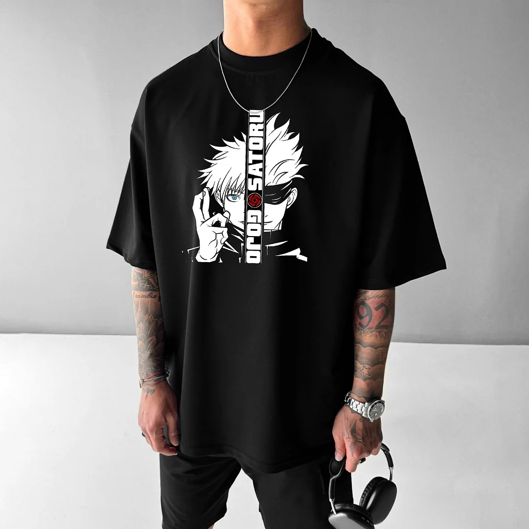 Unisex Casual Anime Print T-shirt Jujutsu Kaisen T-shirt