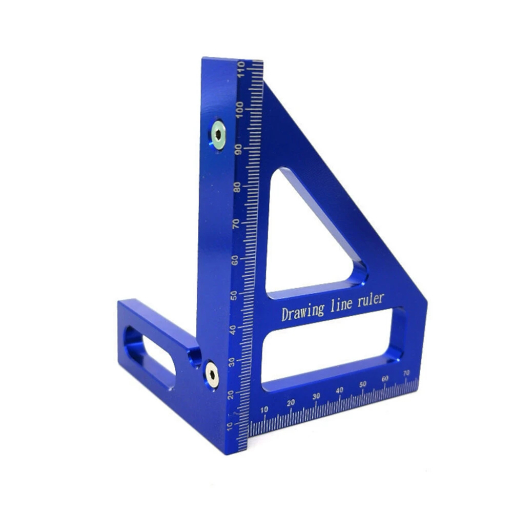 

Woodworking Square Protractor Miter Triangle Ruler Layout Measuring Tools, Blue, 501 Original