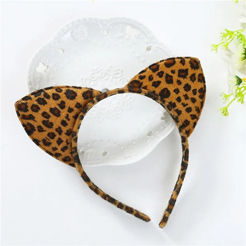 14 Colors Beautiful Masquerade Halloween Cat Ears Cosplay Cat Ear Anime Party Costume Bow Tie Bell Headwear Headband Anime