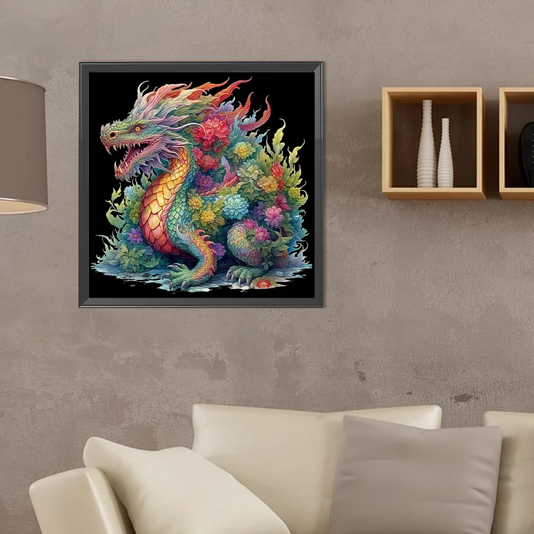 Full Round Drill Diamond Painting - Western Dragon - 40*40cm