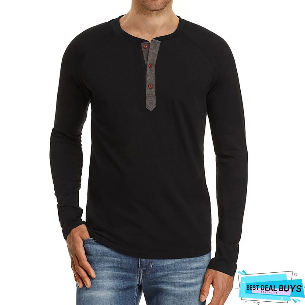 Men's Wear Long Sleeve T-Shirt Round Neck Bottoming Shirt