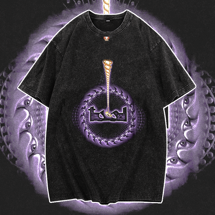 Davidhawaii100% Cotton Casual Street Retro Circle Logo T-Shirt - 100% Cotton