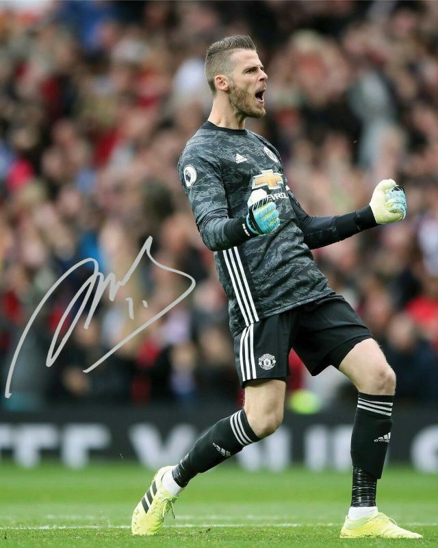 David De Gea - Manchester United Autograph Signed Photo Poster painting Print