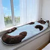 Plush Cat Envelope Sleeping Bag 68.9x31.5Inch Camping Sleeping Bags for Adults Camping Sleepovers & Home Lounging