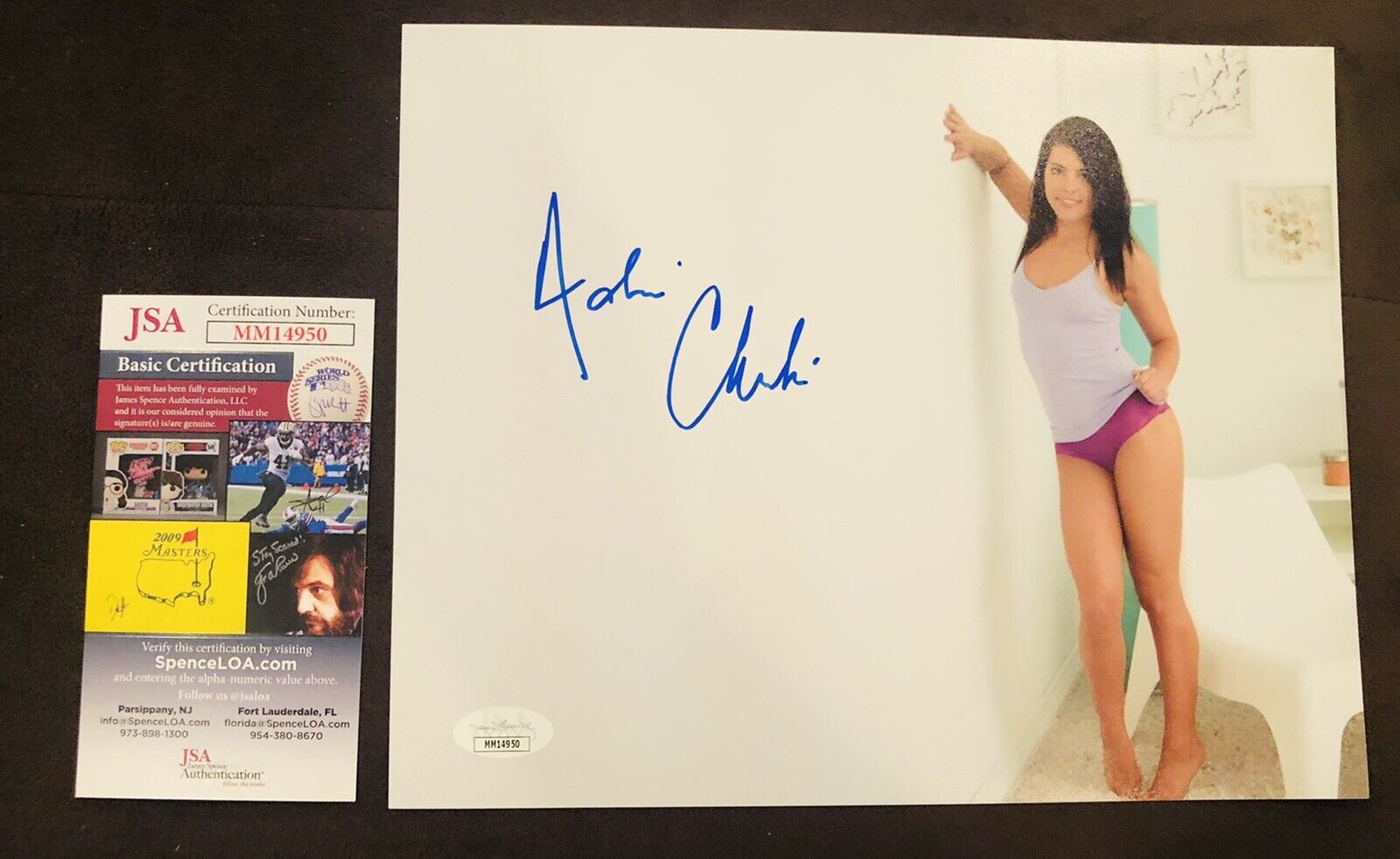 Adriana Chechik Signed 8x10 Photo Poster painting ADULT STAR AUTOGRAPH Naughty America JSA Rare