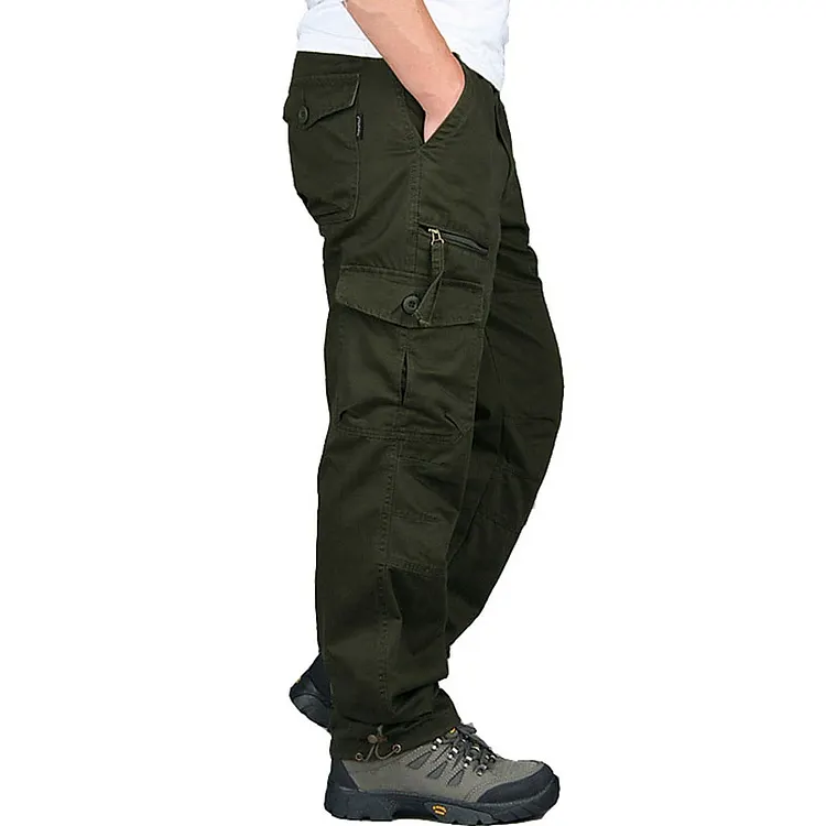Men's Cargo Pants Hiking Pants Pocket Plain Comfort Breathable