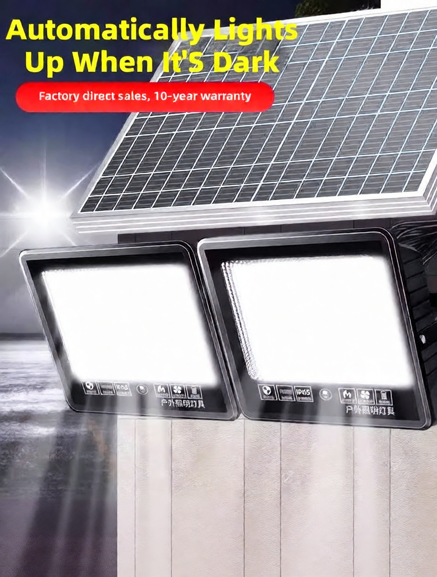 Solar Powered Outdoor LED Lights with Automatic Night Sensor and 10-Year Warranty