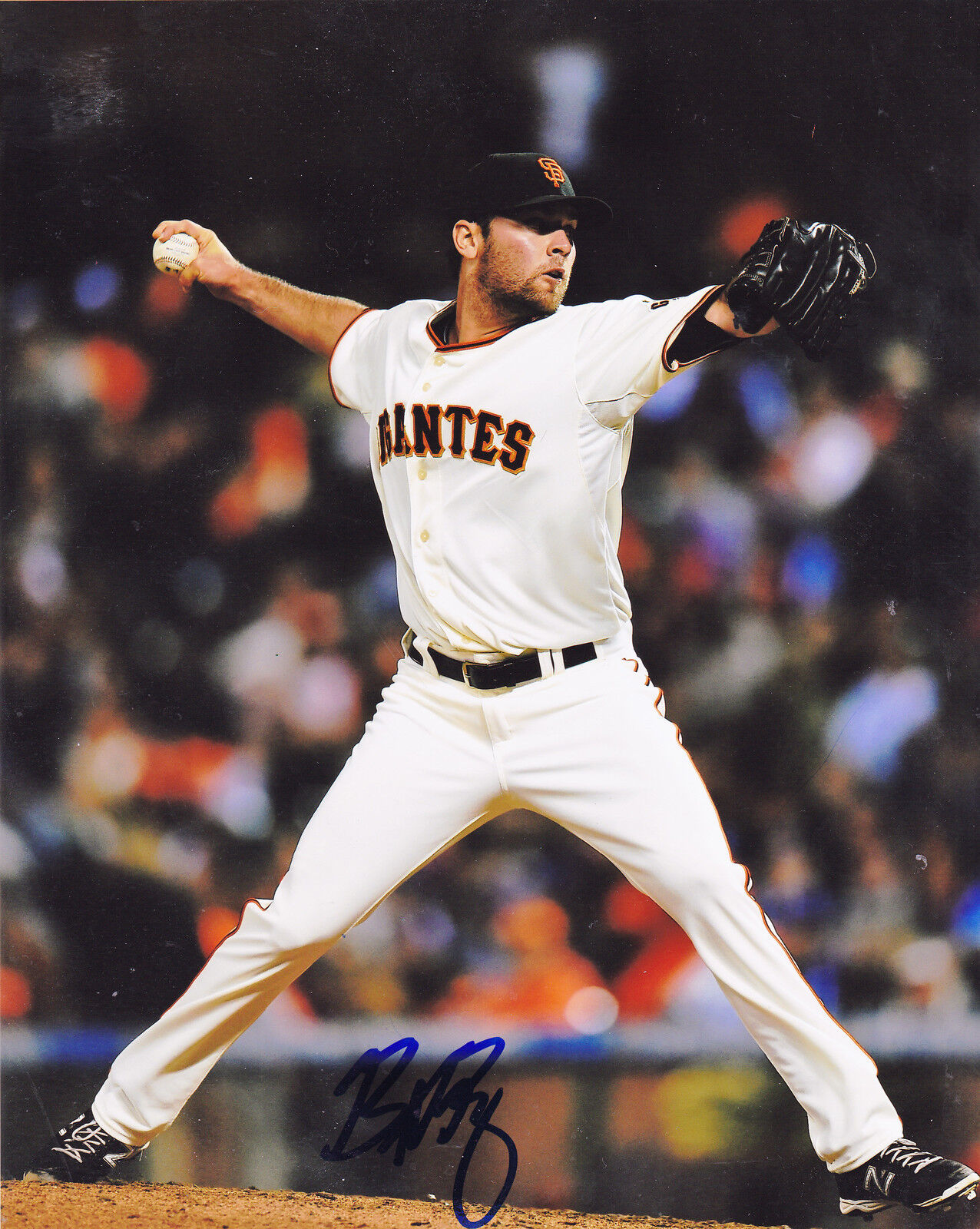 BRETT BOCHY SAN FRANCISCO GIANTS ACTION SIGNED 8x10