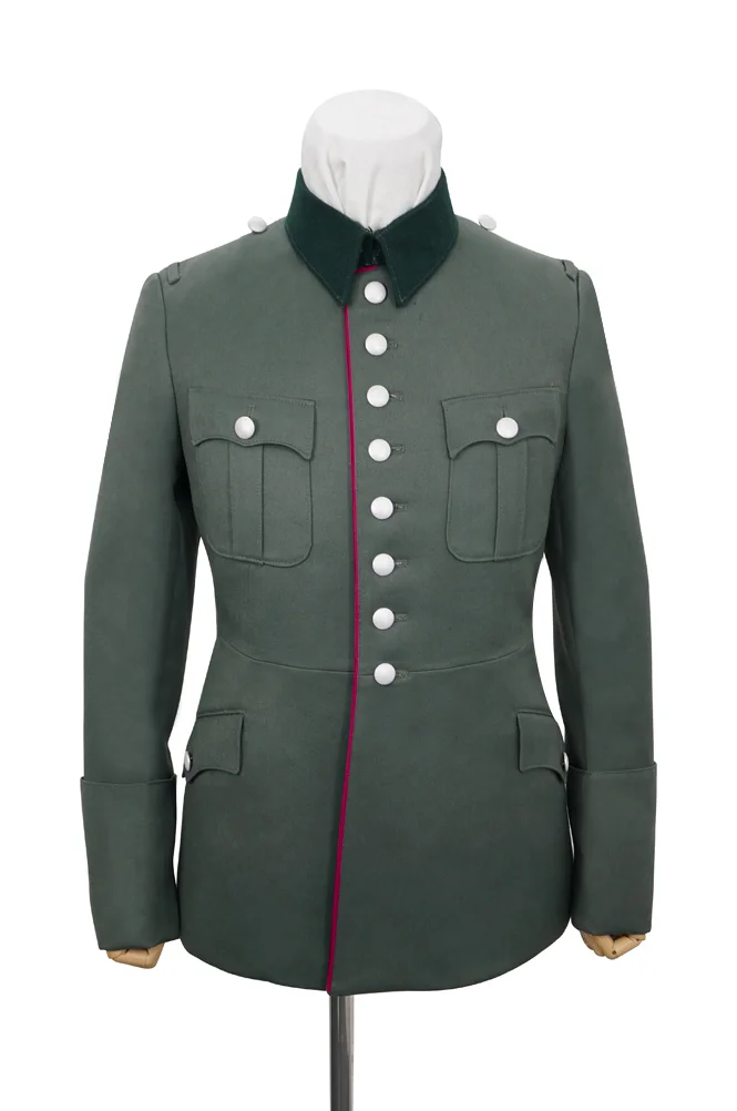   Wehrmacht German M1927 General Officer Gabardine Piped Service Tunic Jacket II German-Uniform