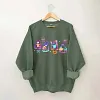 Unisex Halloween Ghost Neon Printed Sweatshirt