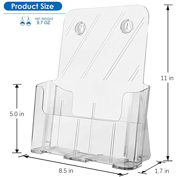 Index Card Holder, Index Cards Storage Box Holds Up To 300 4x6” Cards, With  Poly Card Guides AZ, 4x6 Inch - Value Pack