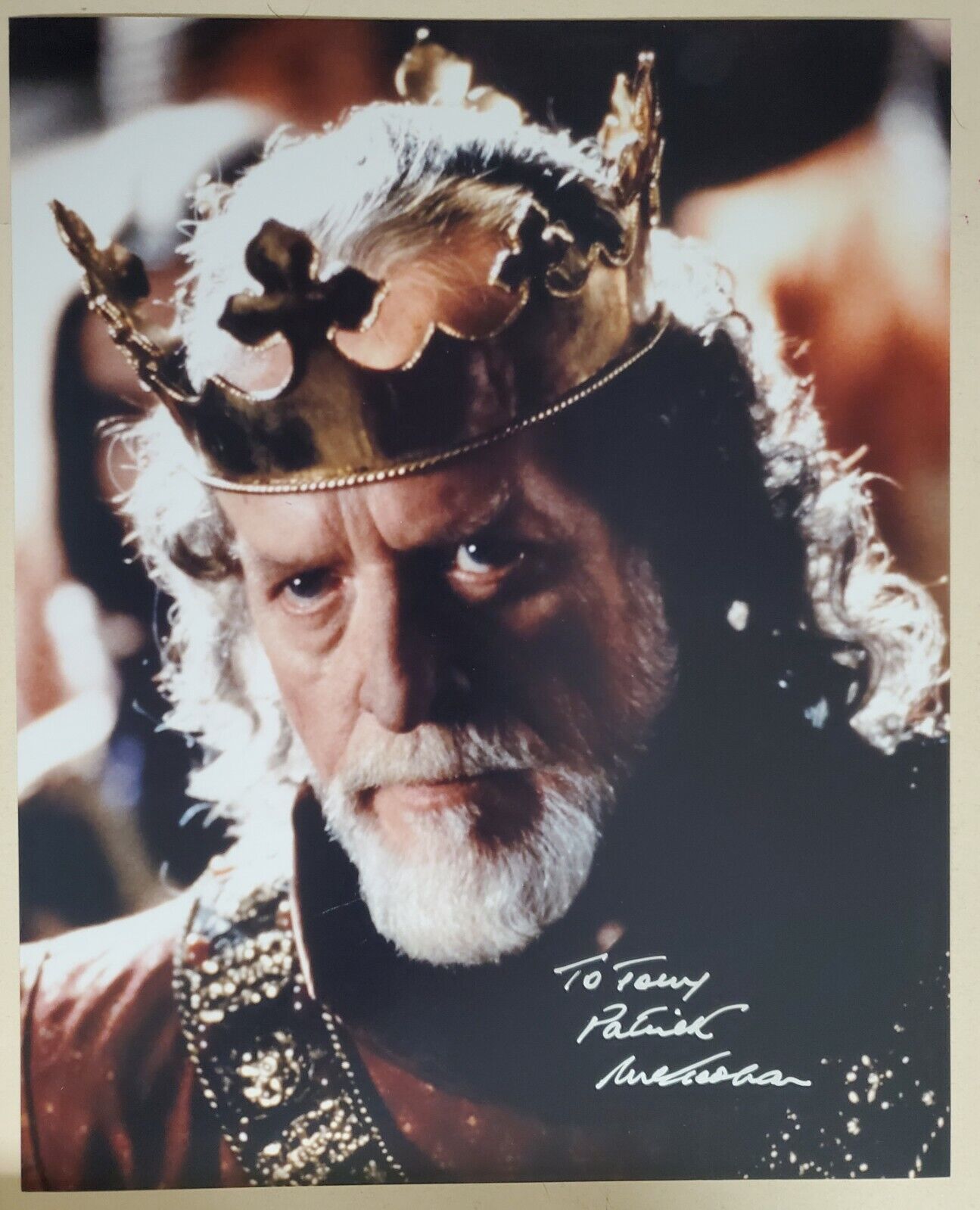 PATRICK MCGOOHAN SIGNED AUTOGRAPHED COLOR Photo Poster painting BRAVEHEART TO TONY RARE!