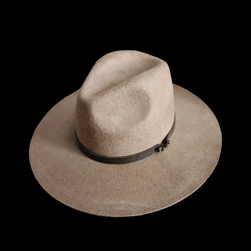Br Ranch Hat Wide Brim Rancher Hat with Leather Band