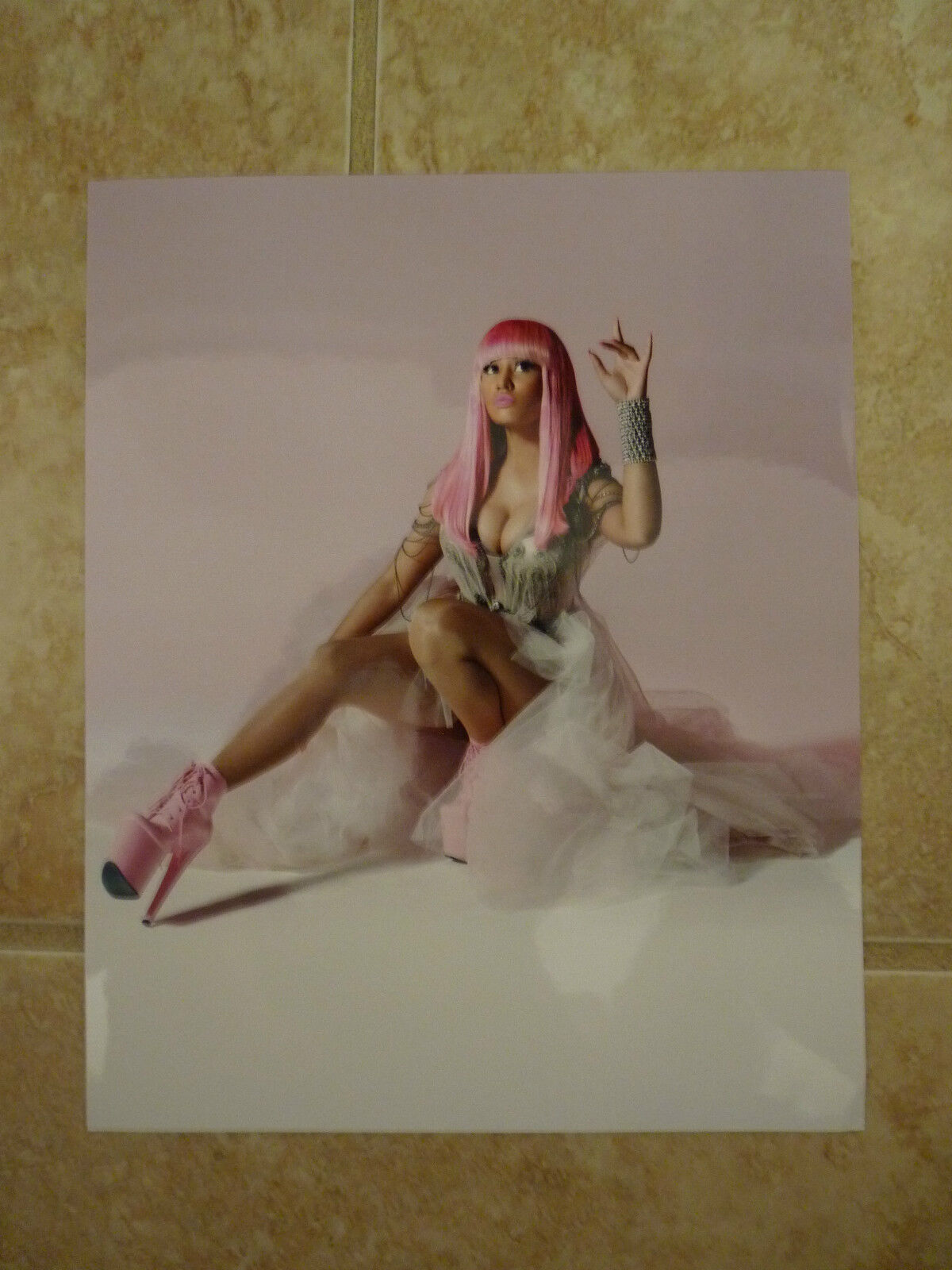 Nicki Minaj Pink Color 8x10 Photo Poster painting Music Promo #2