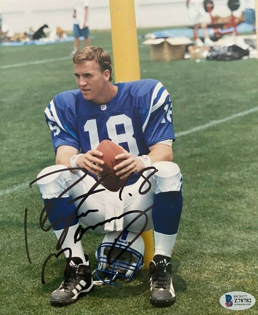 Peyton Manning signed autographed 8x10 Photo Poster painting COLTS Beckett COA