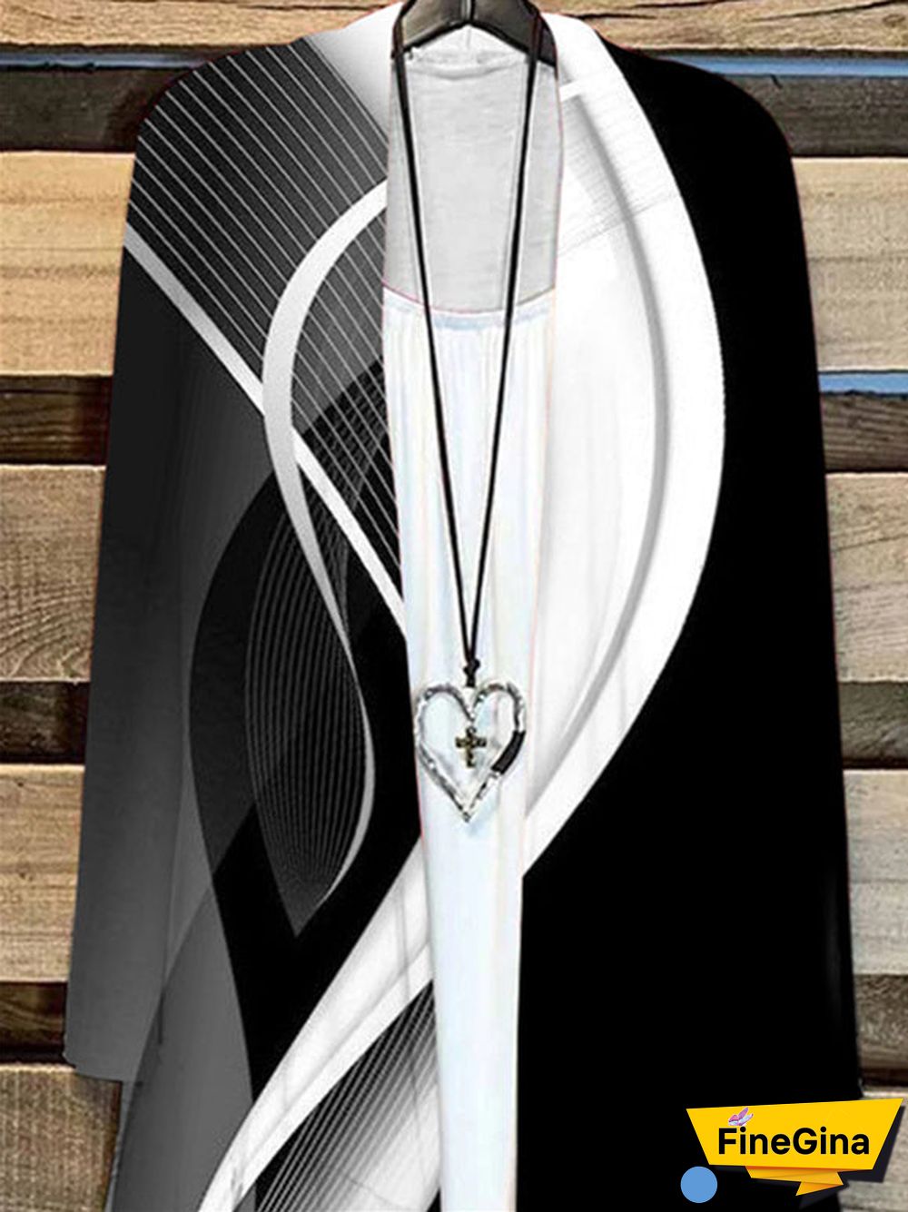 Women Long Sleeve Striped Casual Loose Simple Cardigan