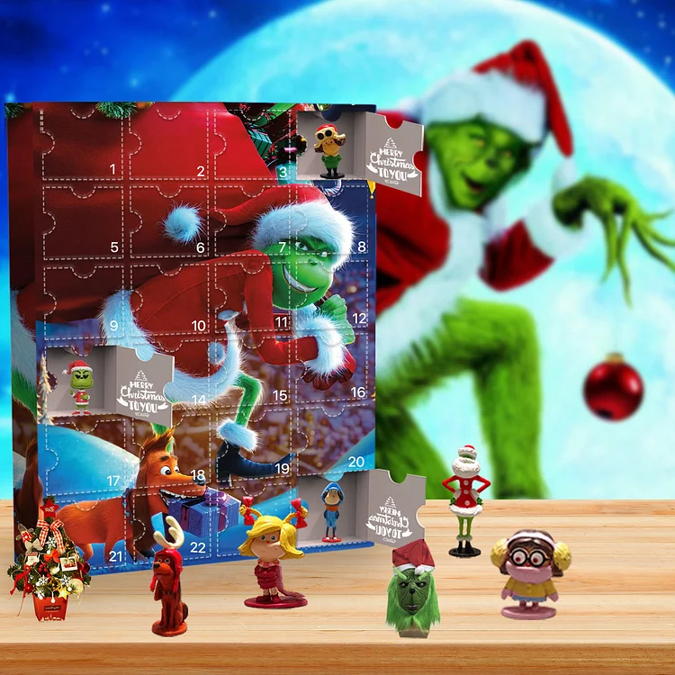 The Grinch Advent Calendar -- The One With 24 Little Doors
