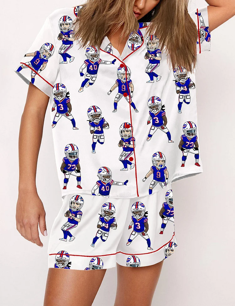 Women's Buffalo Bills Football Pajama Set