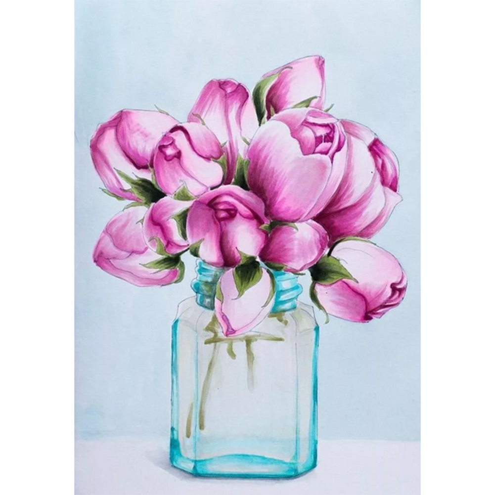 

30*40cm - Painting By Numbers - Flower, 501 Original