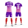 New Sports Wear Soccer Uniform Sets for Adults New Style Solid Color Custom Size Men Soccer Professional Uniform