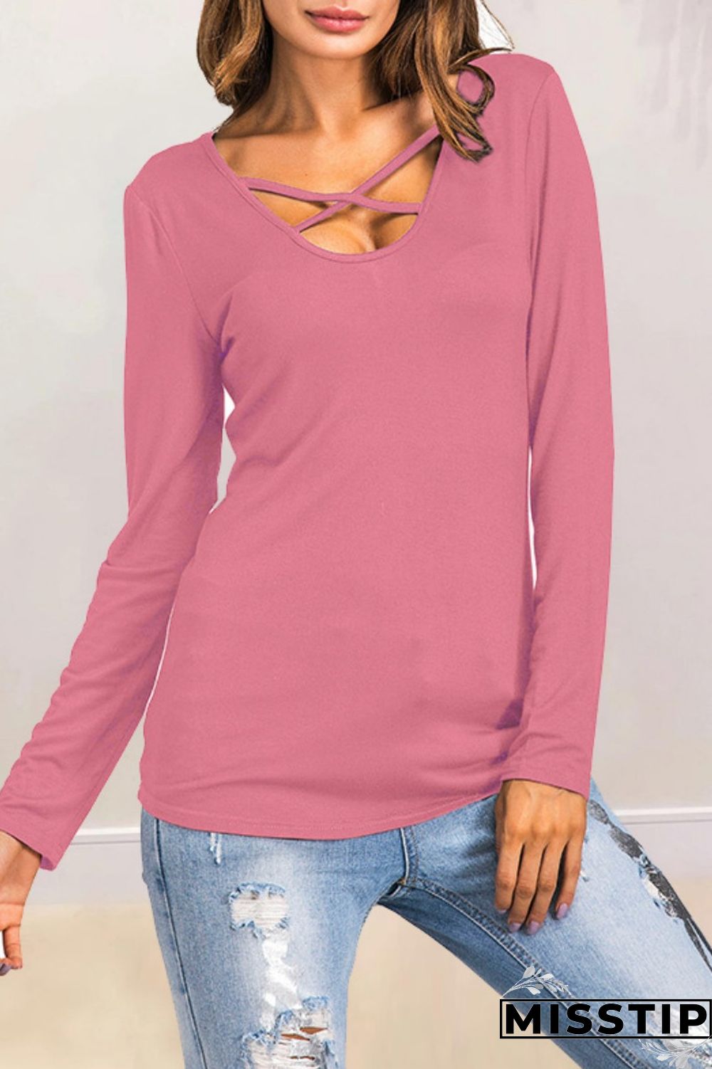 Grass Green Casual Print Patchwork Tops