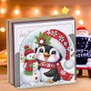 Diamond Painting Acrylic Penguin Snowman Christmas Napkin Holder Set