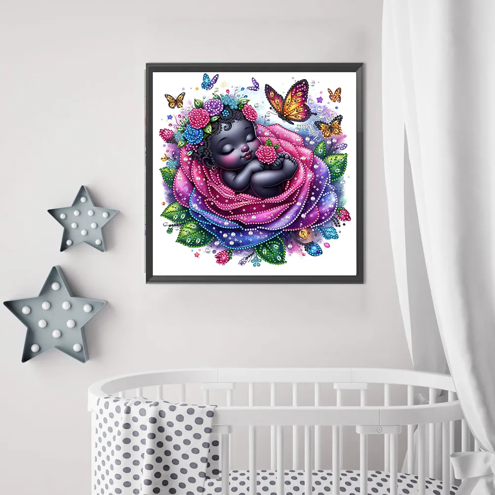 Diamond Painting - Partial Special Shaped Drill - Rose Child(Canvas|30*30cm)