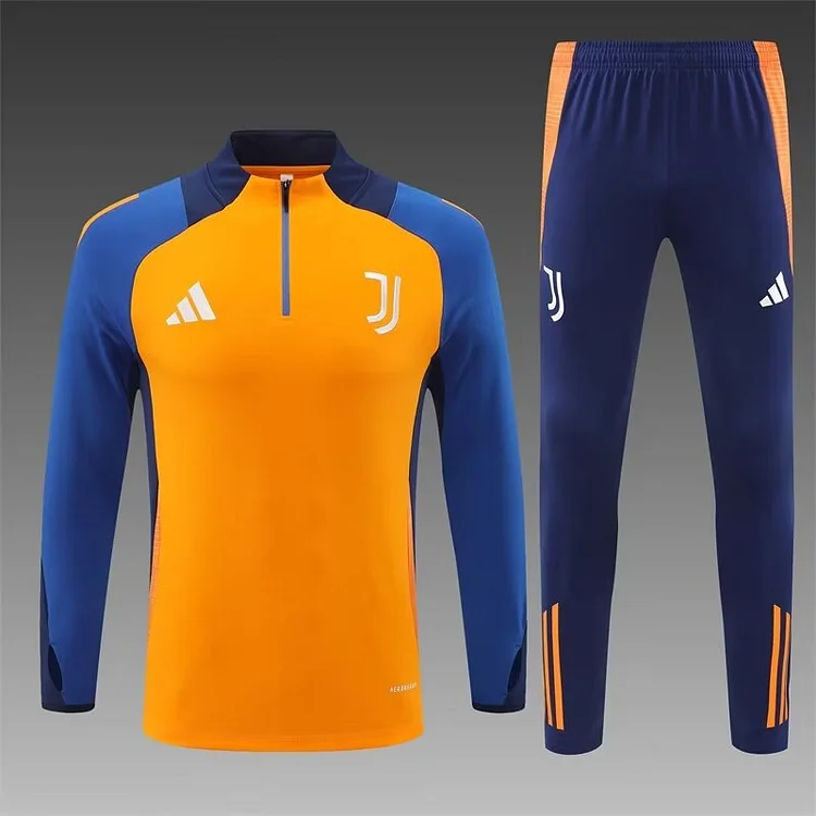 2024/25 Juventus Half Zip Training Orange Tracksuit