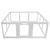 [US Local Warehouse] 12-Panel Clear Acrylic Indoor Dog Playpen 23.6 Inch-H Whelping Crate Kennel Cage Enclosure with Door Easy Assemble Pet Fence Transparent Pet Pen for Small Animals Bunny Rabbit Ferret