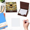 Wooden DIY Bee Diamond Painting Kit Note Box with 160 Papers for Office Desk